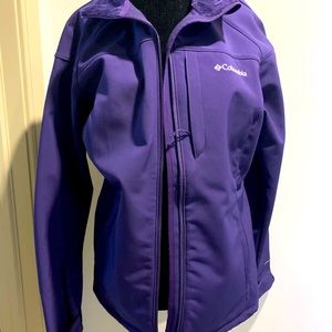Purple Columbia jacket. Pristine condition. Worn twice. Lost weight.